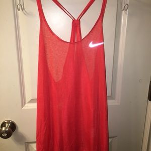 Red NIKE tank top